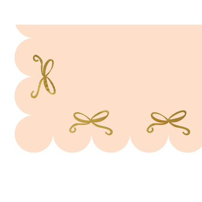 1 Papiertischdecke - Pink Bows