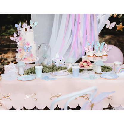 1 Papiertischdecke - Pink Bows