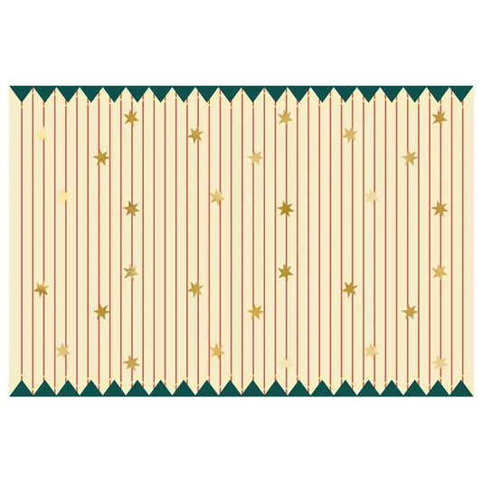 1 Papiertischdecke - Thin Stripes and Stars