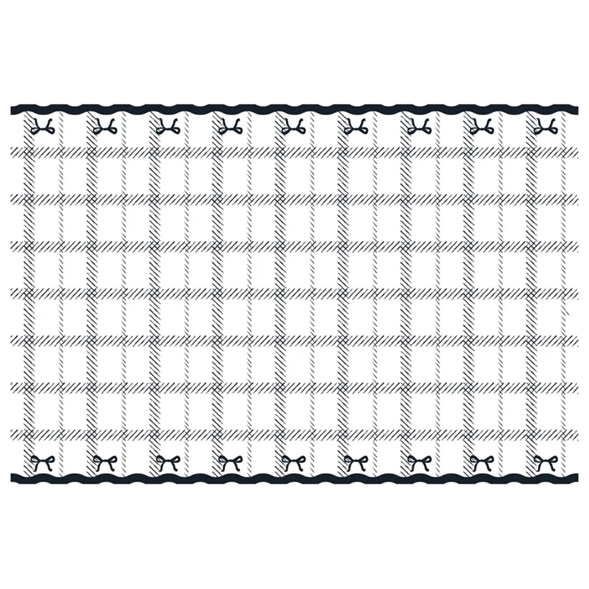 1 Papiertischdecke - Schleifen