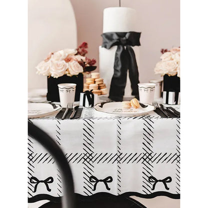 1 Papiertischdecke - Schleifen