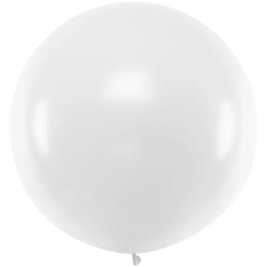 1 Riesenballon - Ø 1m - Weiß