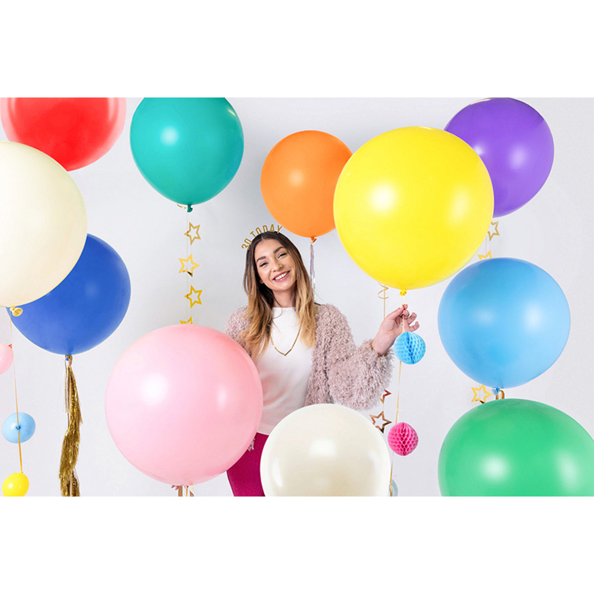 1 Riesenballon - Ø 60cm - Pastell - Lavender Blue