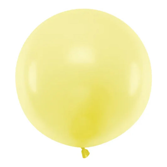 1 Riesenballon - Ø 60cm - Pastell - Gelb