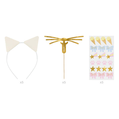5 Haarreifen Set - Kitty
