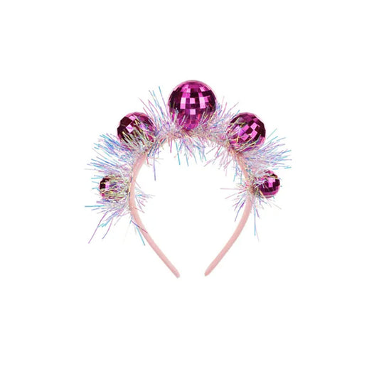 1 Disco Ball Headband - Pink