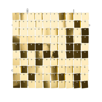 1 Pailetten Hintergrund - 30x30cm - Gold