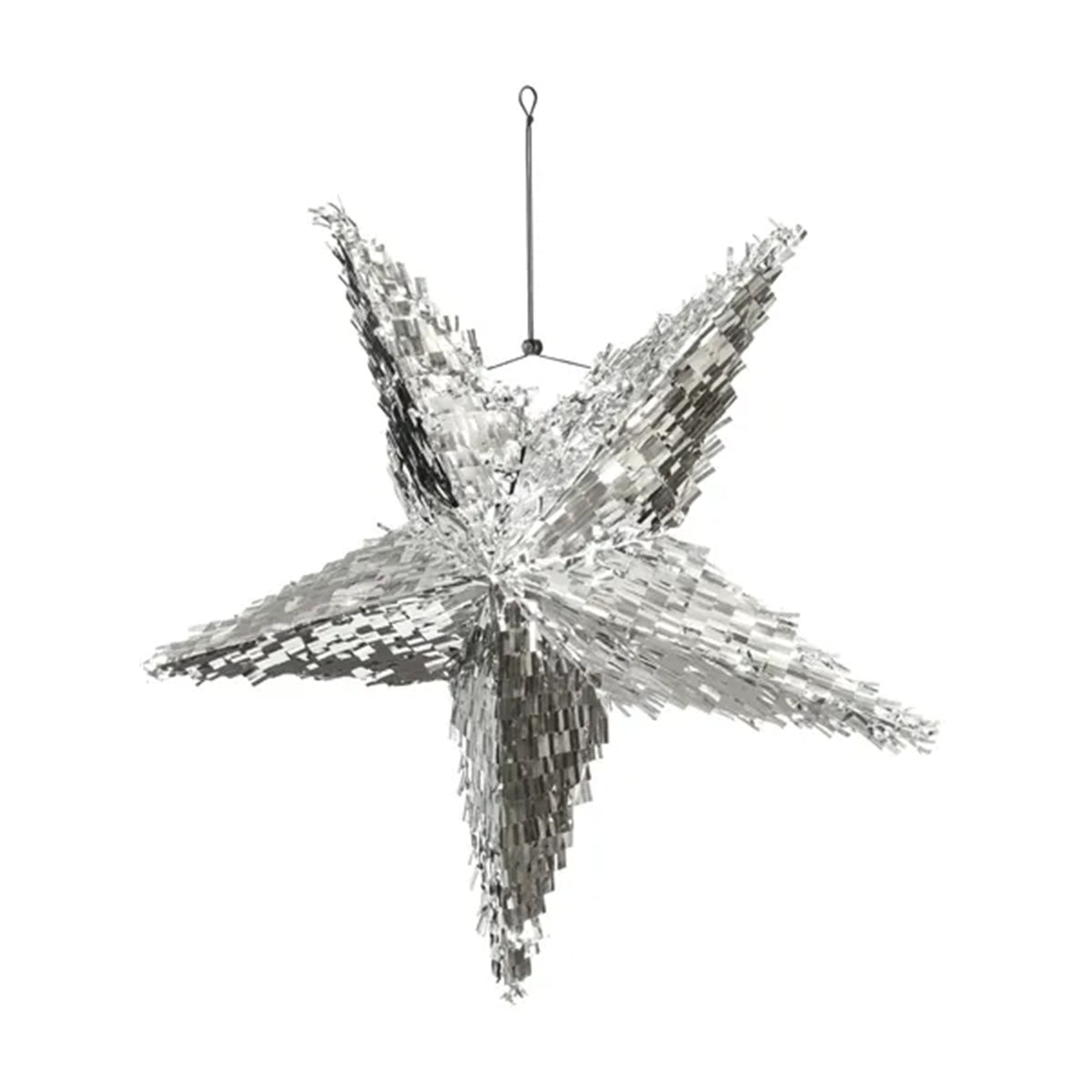 1 Faltbare Pinata - Stern Silber