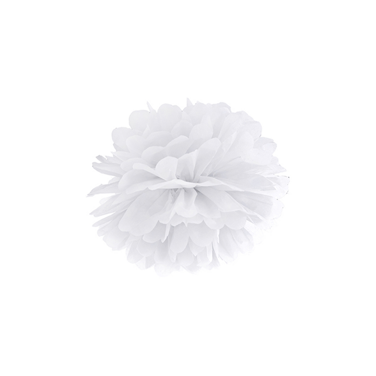 1 Pompom - Ø 25cm - Weiß