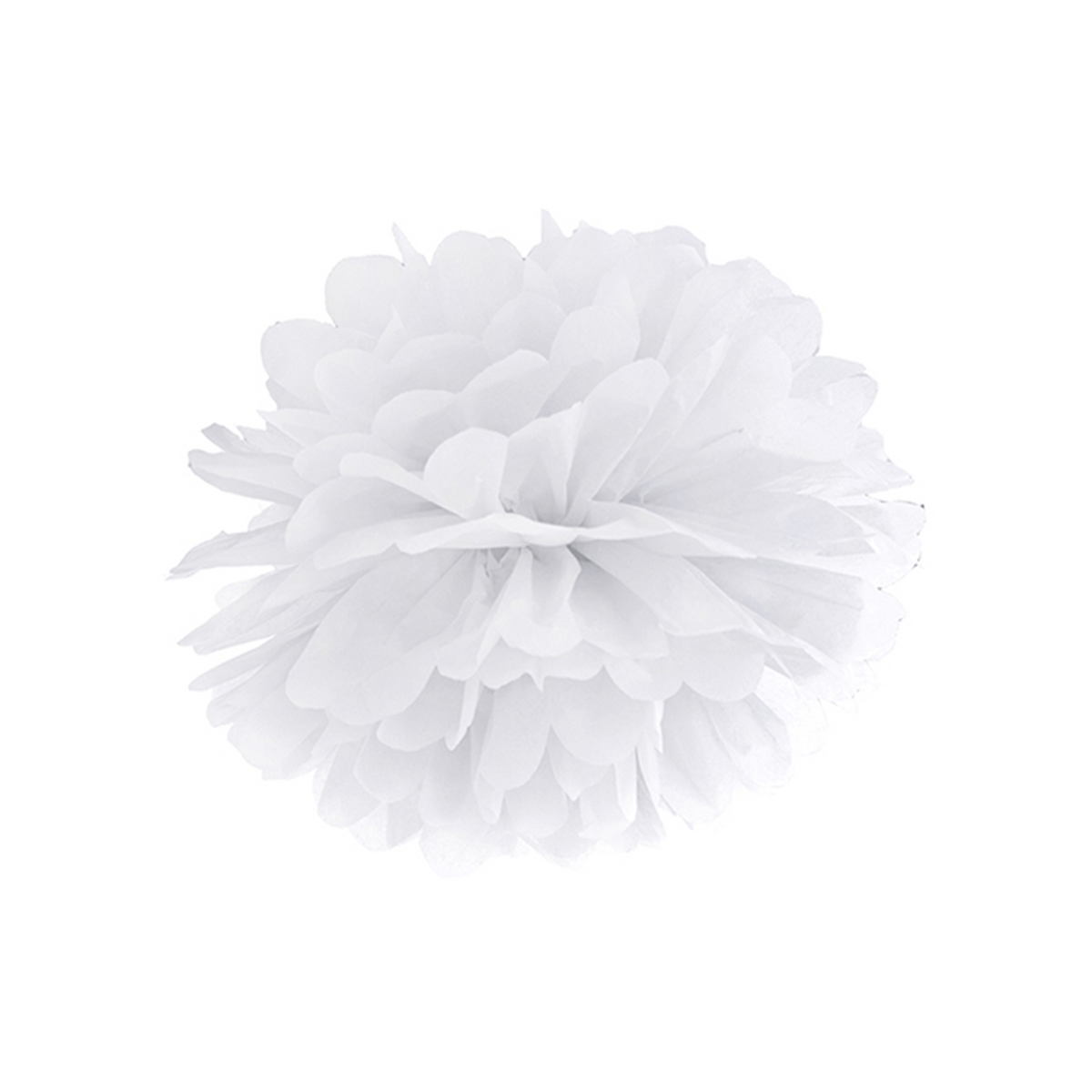 1 Pompom XL - Ø 35cm - Weiß