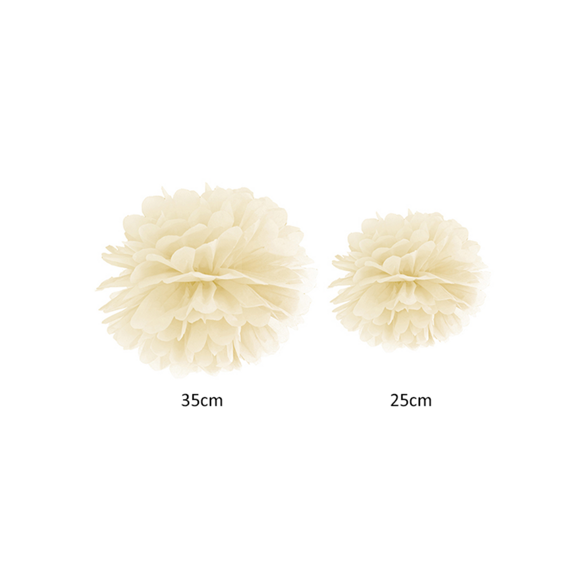 1 Pompom XL - Ø 35cm - Creme