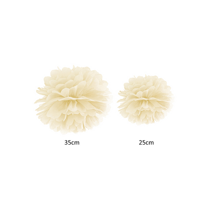 1 Pompom XL - Ø 35cm - Creme