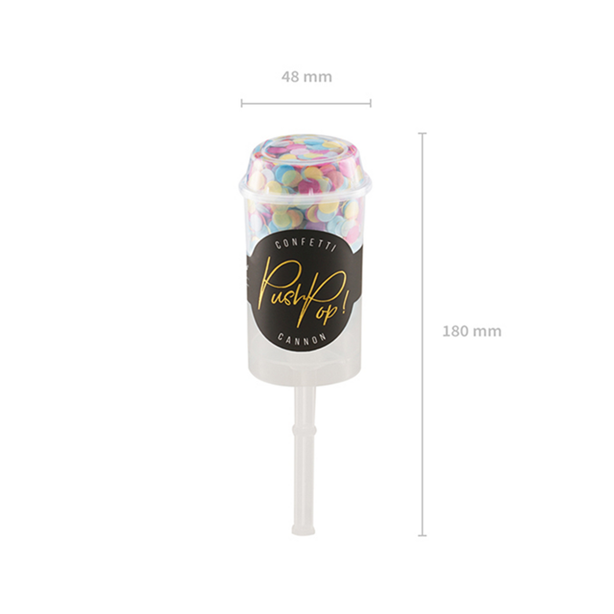 1 Konfetti Push Pop - Bunt