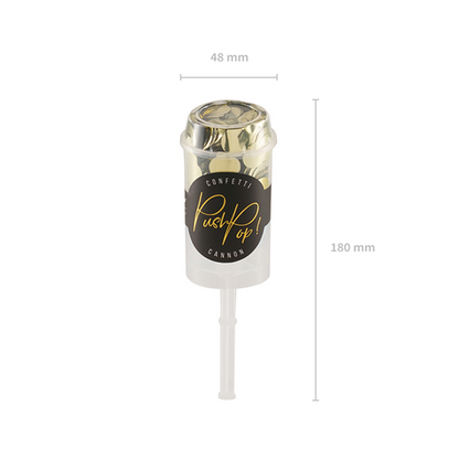 1 Konfetti Push Pop - Gold