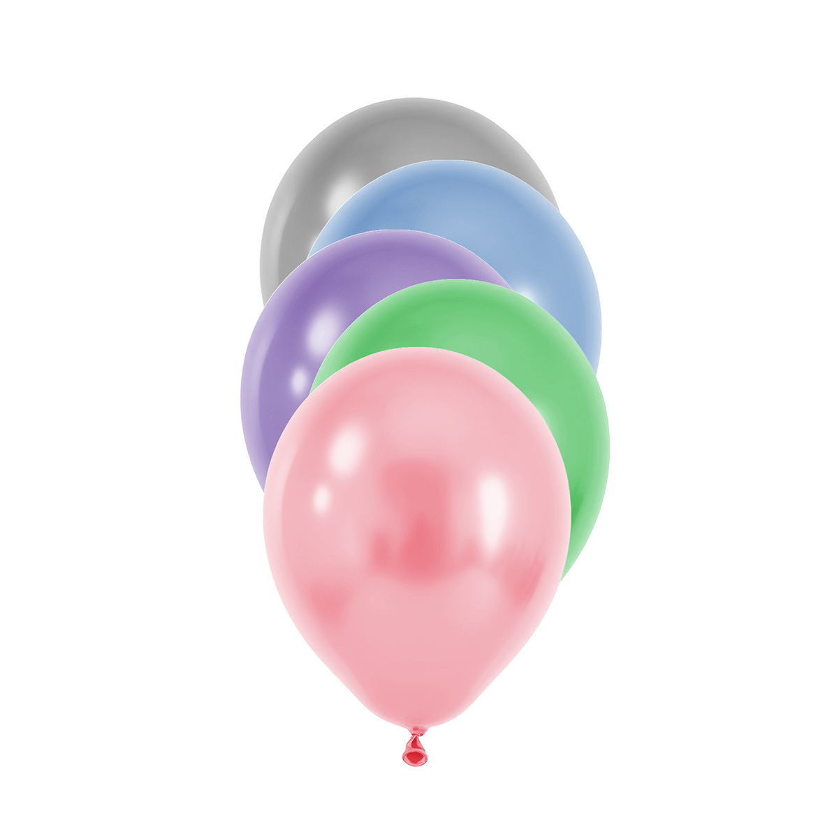 50 Luftballons -  Ø12 cm - Pearl Assorted
