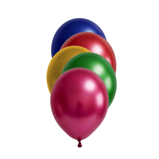 50 Luftballons -  Ø12 cm - Metallic Assorted