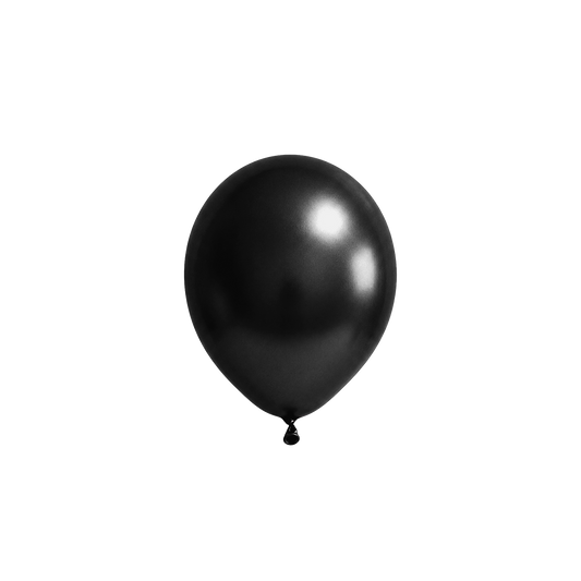50 Luftballons -  Ø12 cm - Metallic Black