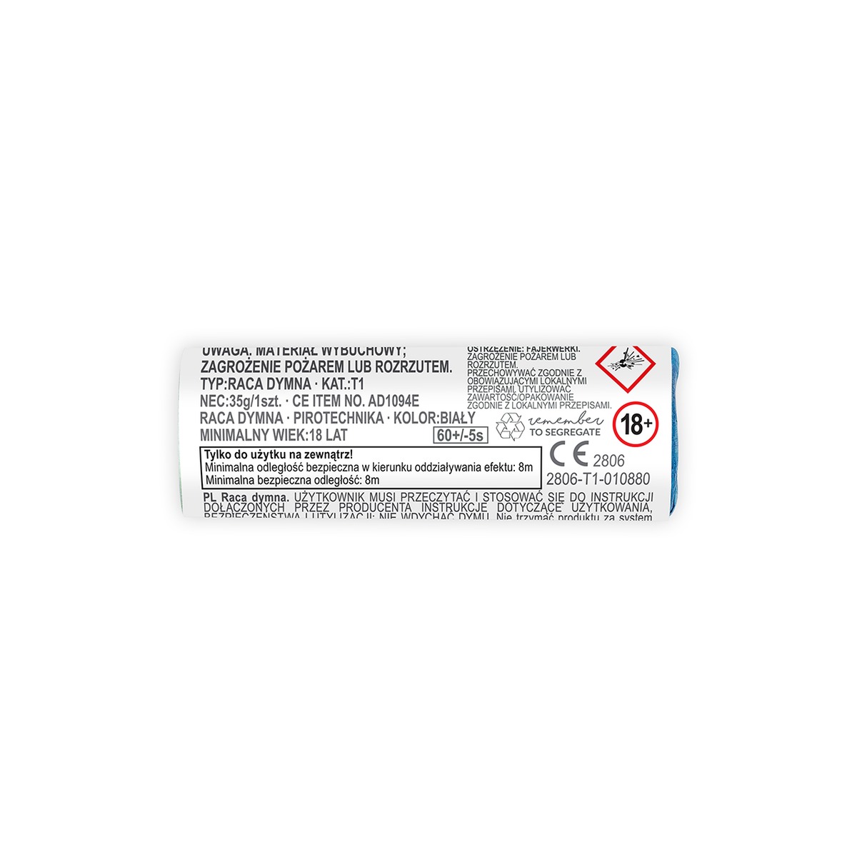 5 Rauchbombe - Weiß