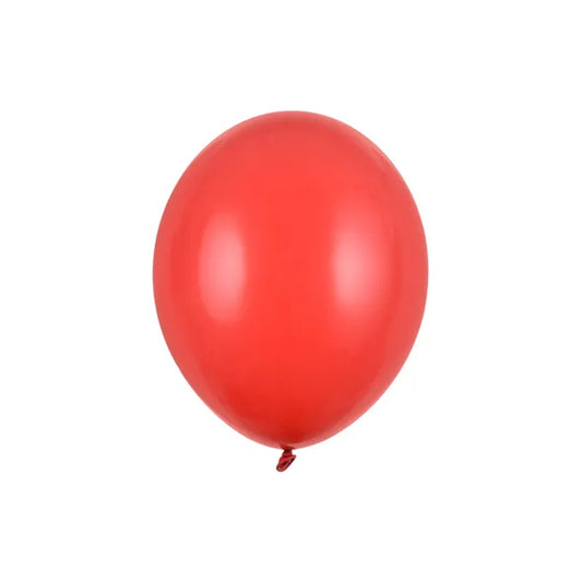 100 Luftballons - Ø 23cm - Pastell Poppy Red
