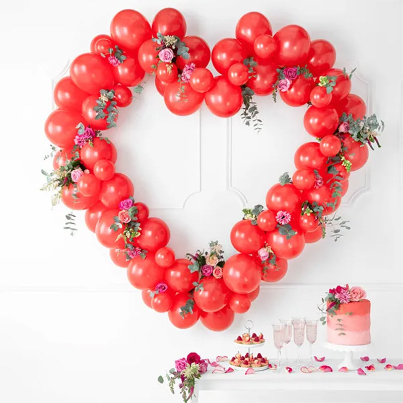 100 Luftballons - Ø 23cm - Pastell Poppy Red