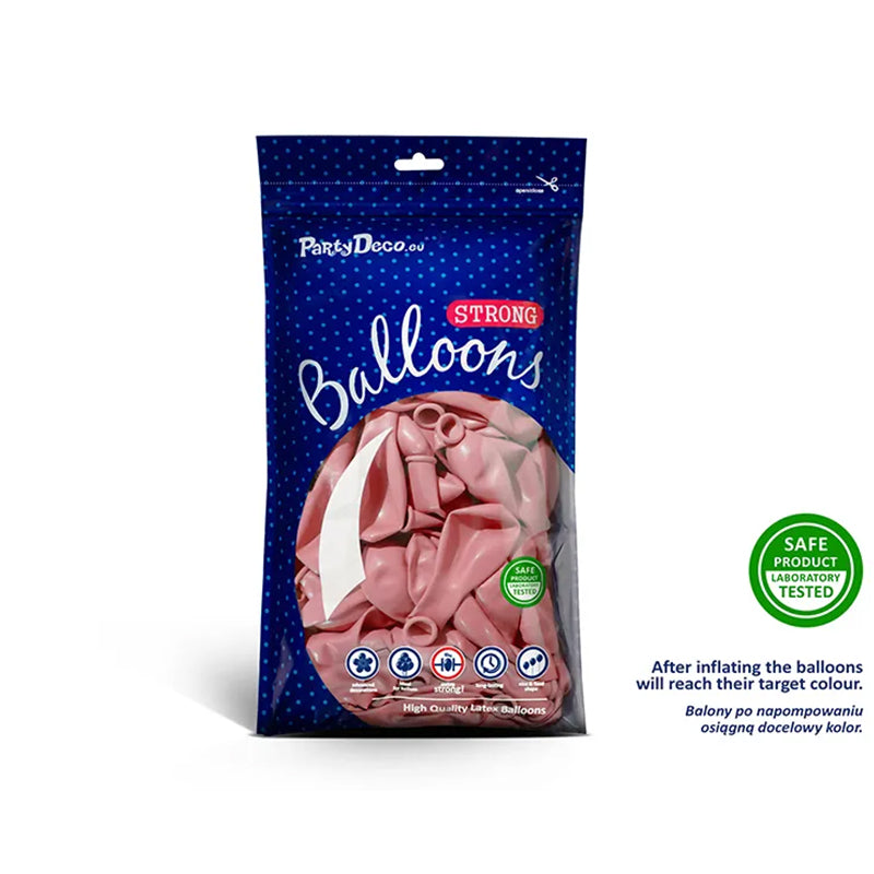 100 Luftballons - Ø 23cm - Pastell Baby Pink