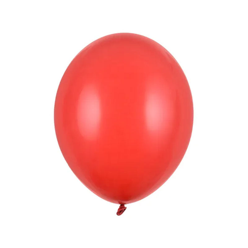 100 Luftballons - Ø 27cm - Pastell Poppy Red