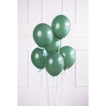 10 Luftballons - Ø 27cm - Pastell Bottle Green