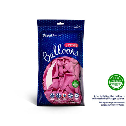 100 Luftballons - Ø 27cm - Pastell Fuchsia
