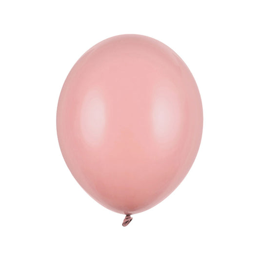 100 Luftballons - Ø 27cm - Pastell dunkelstaubrosa