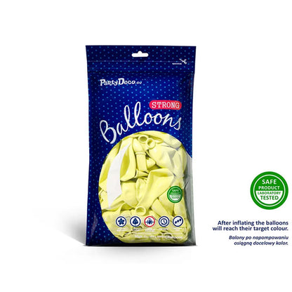 100 Luftballons - Ø 27cm - Pastell Light Yellow