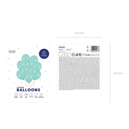 10 Luftballons - Ø 27cm - Pastell Light Mint