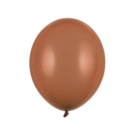 100 Luftballons - Ø 27cm - Pastell Mocca