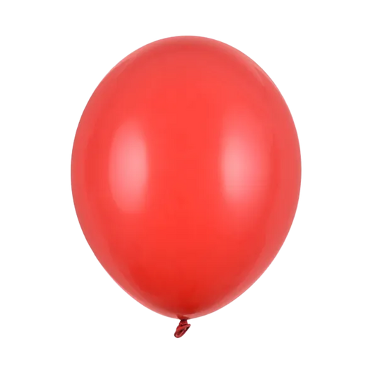 10 Luftballons - Ø 30cm - Metallic - Rot