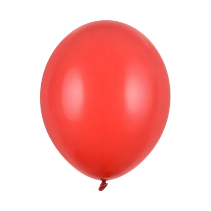 100 Luftballons - Ø 30cm - Metallic - Rot