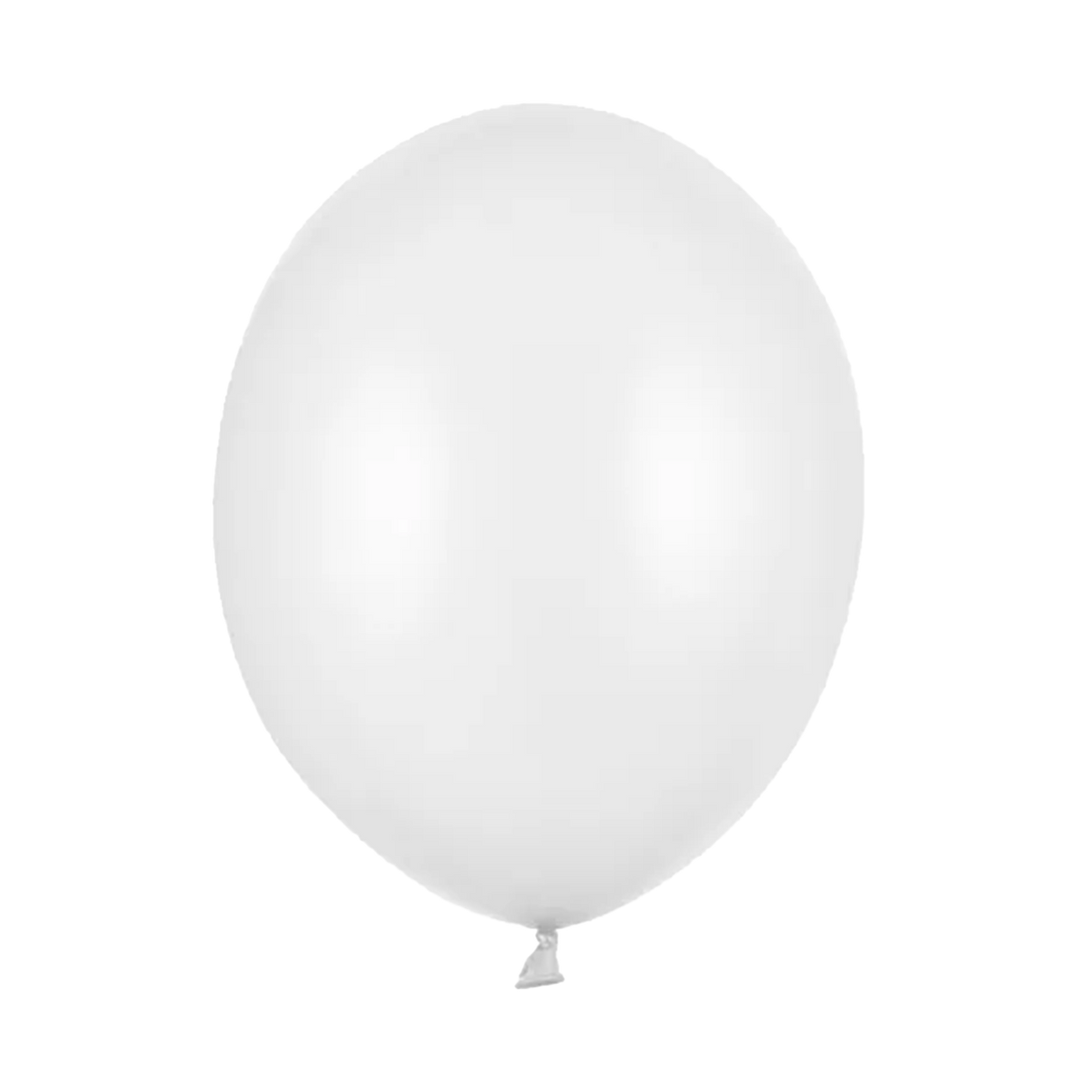 50 Luftballons - Ø 30cm - Metallic - Weiß