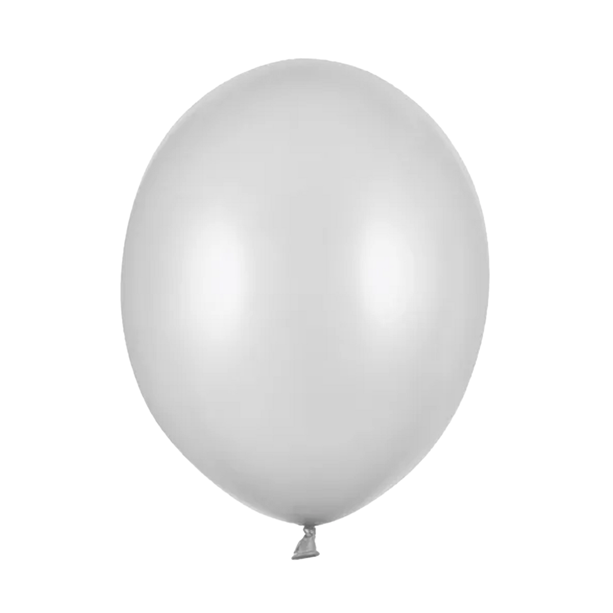 10 Luftballons - Ø 30cm - Metallic - Silber