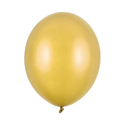 50 Luftballons - Ø 30cm - Metallic - Gold