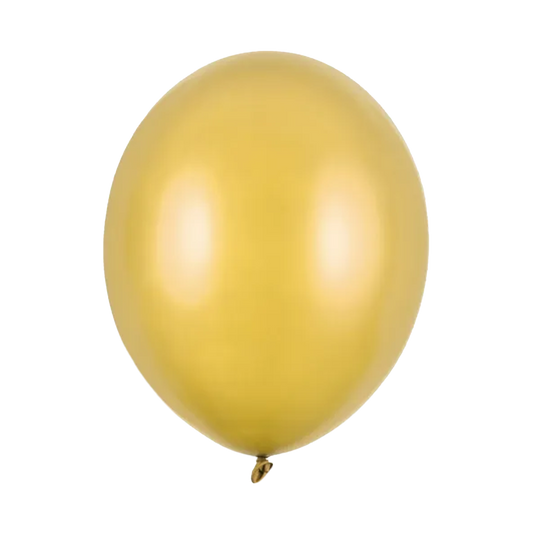 100 Luftballons - Ø 30cm - Metallic - Gold