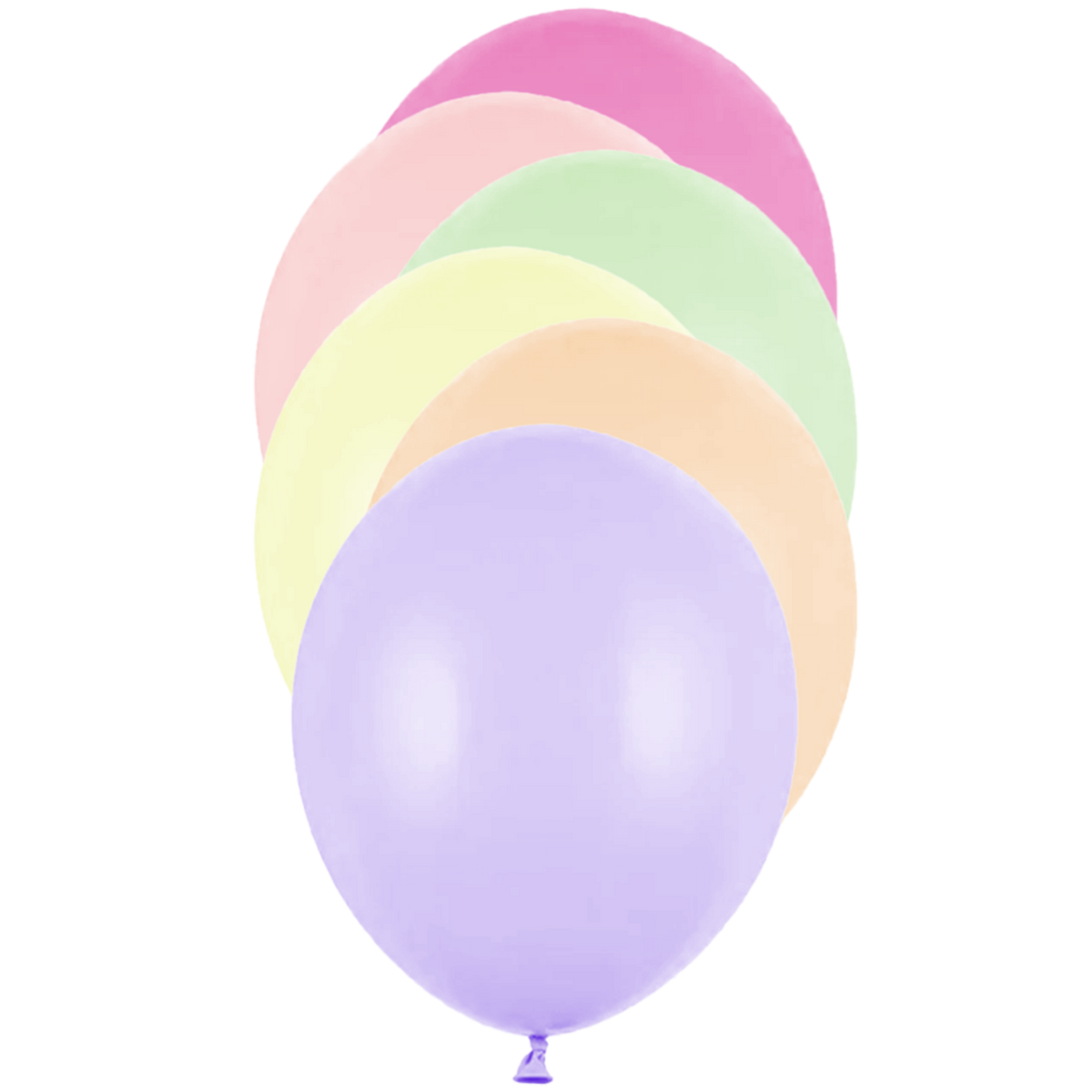 50 Luftballons - Ø 30cm - Pastell - Bunt