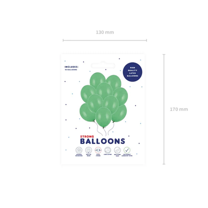 10 Luftballons - Ø 30cm - Grün