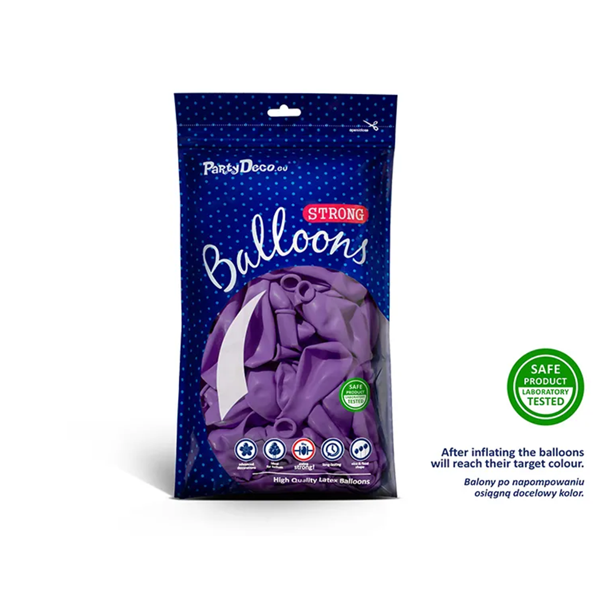 100 Luftballons - Ø 30cm - Pastel Lavender Blue