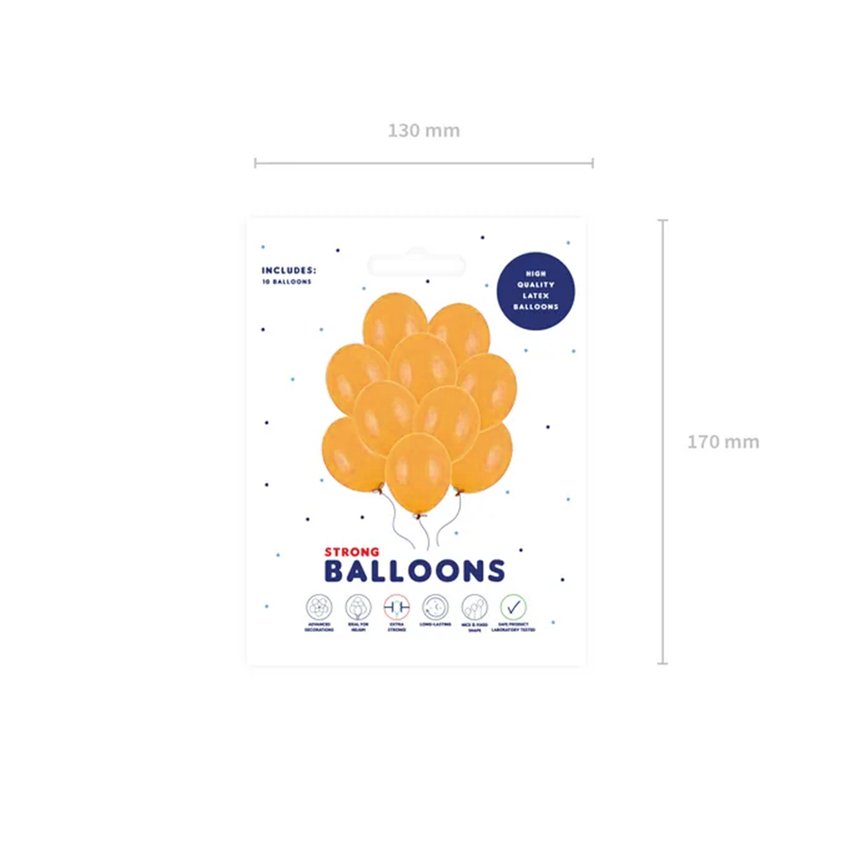 10 Luftballons - Ø 30cm - Orange