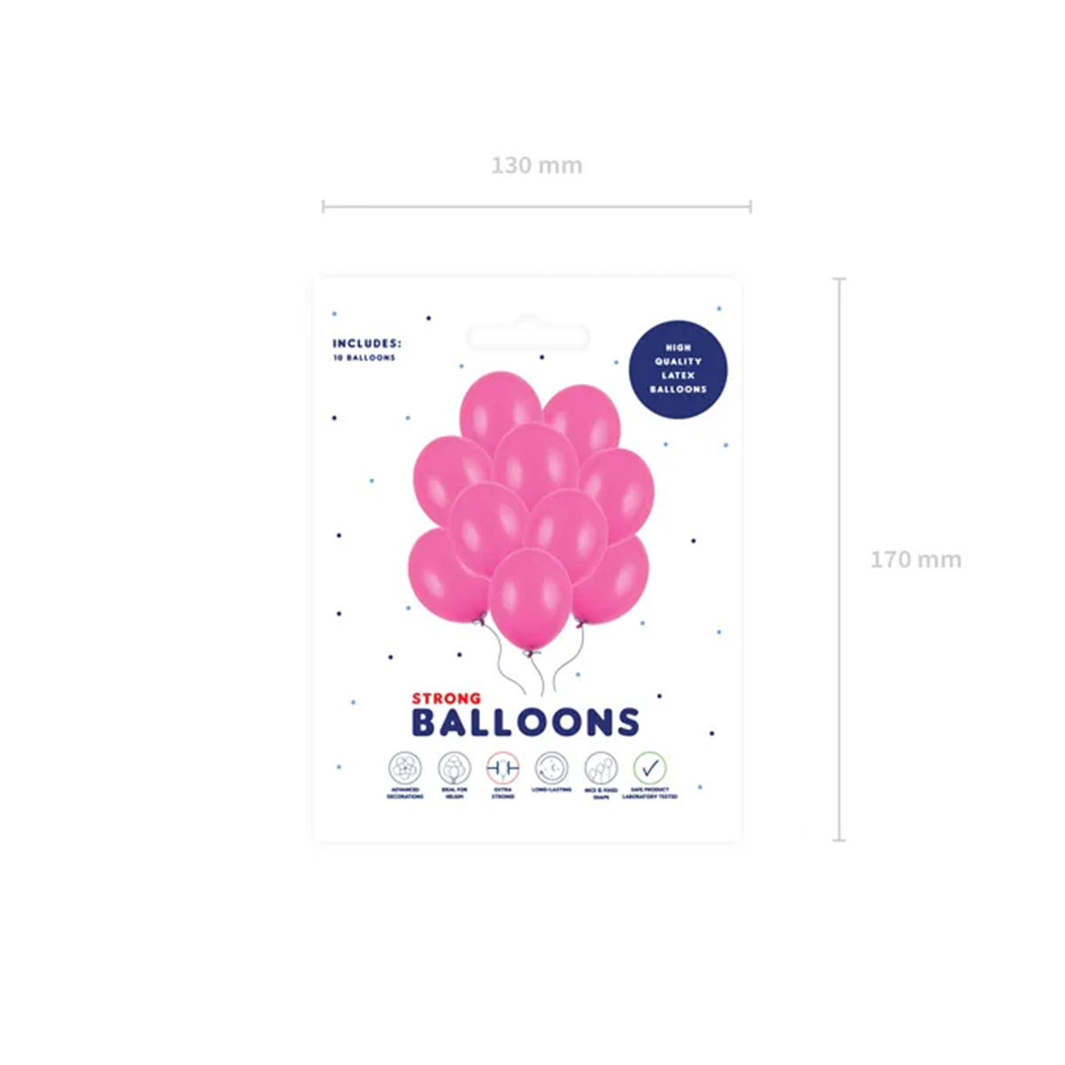 10 Luftballons - Ø 30cm - Pastel Hot Pink