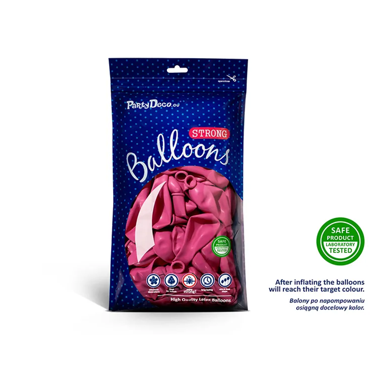 100 Luftballons - Ø 30cm - Pastel Hot Pink
