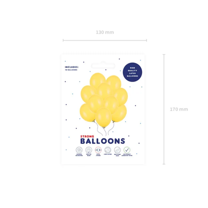 10 Luftballons - Ø 30cm Pastel Honey Yellow