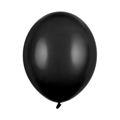 10 Luftballons - Ø 30cm - Schwarz