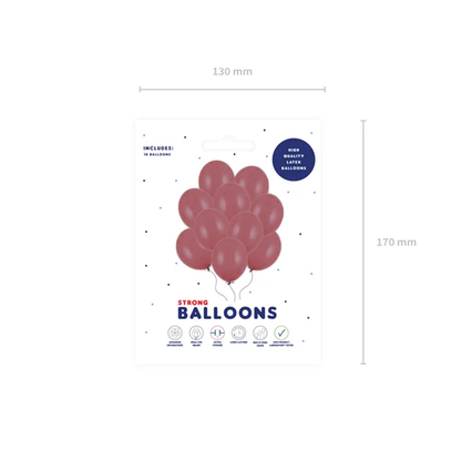 10 Luftballons - Ø 30cm - Pastel Prune