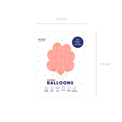 10 Luftballons - Ø 30cm - Pastel Peach