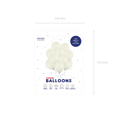 10 Luftballons - Ø 30cm - Pastel Light Cream