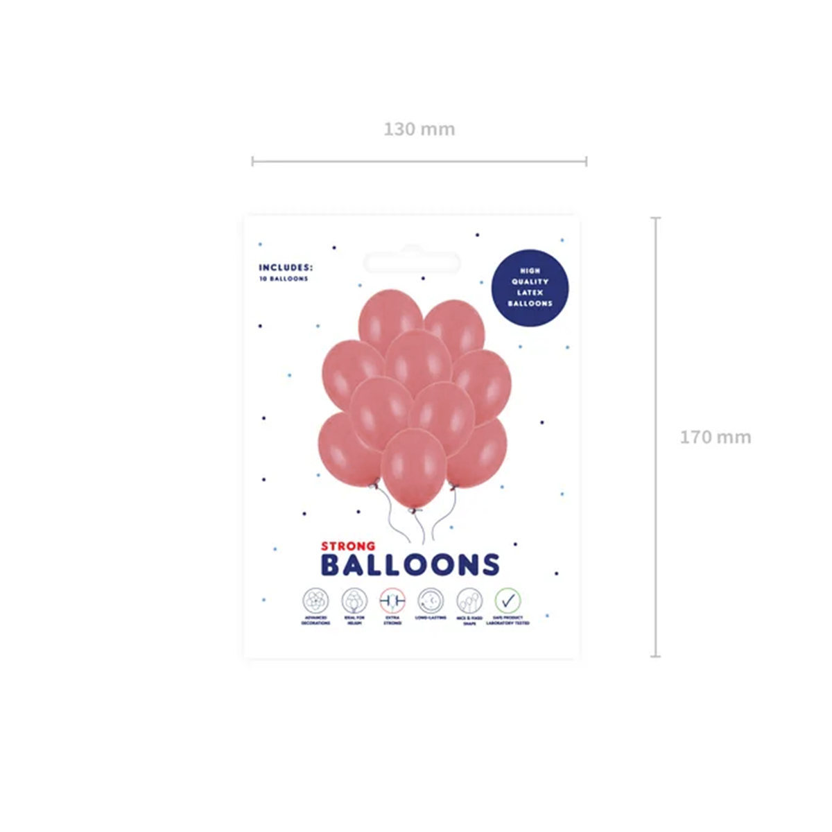10 Luftballons - Ø 30cm - Pastel Wild Rose